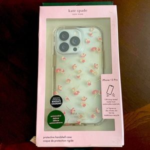 Kate Spade Scattered pink  Flowers & Rhinestone IPhone 13 Pro New phone case